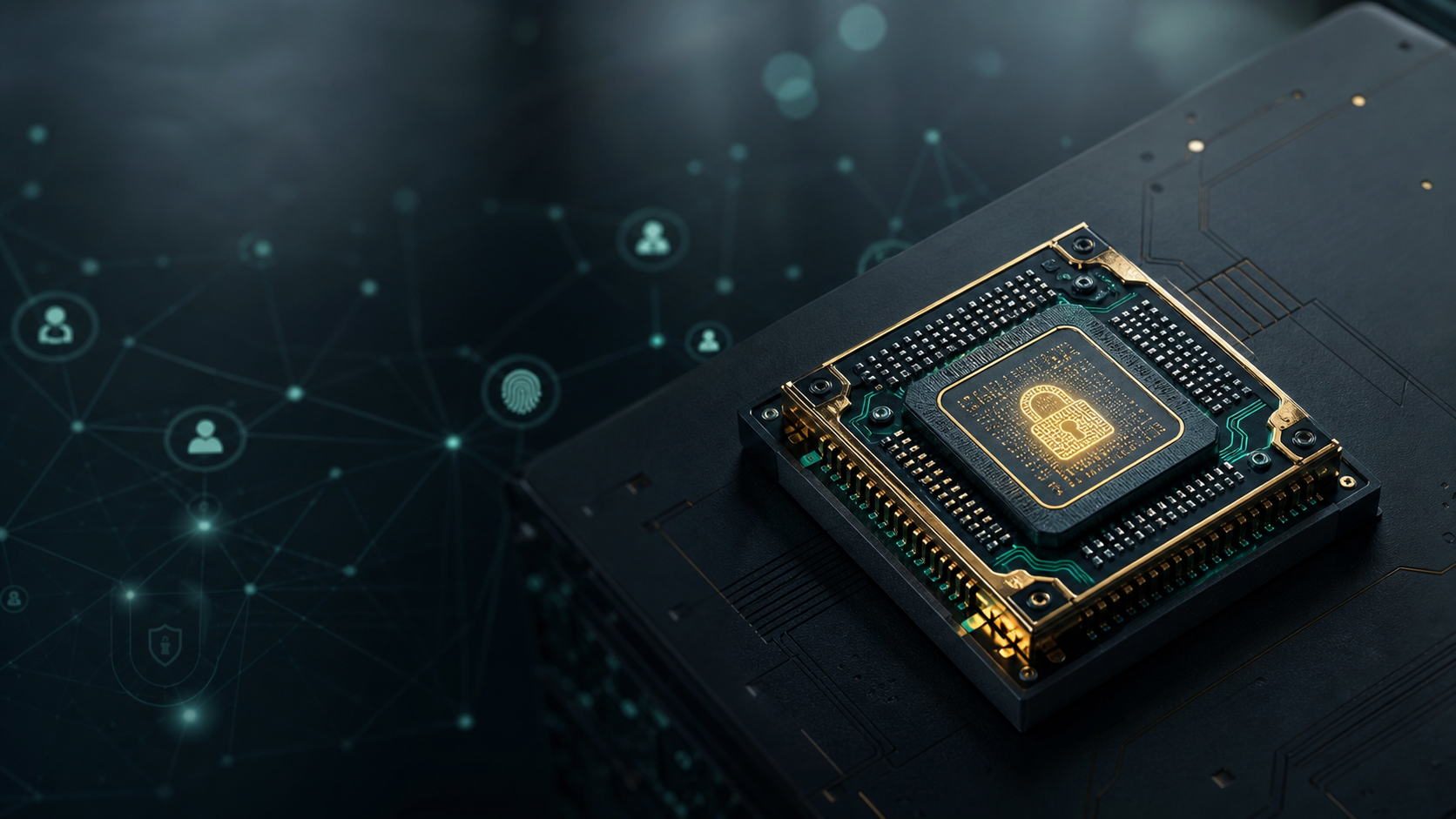 Secure hardware chip representing root of trust and digital identity